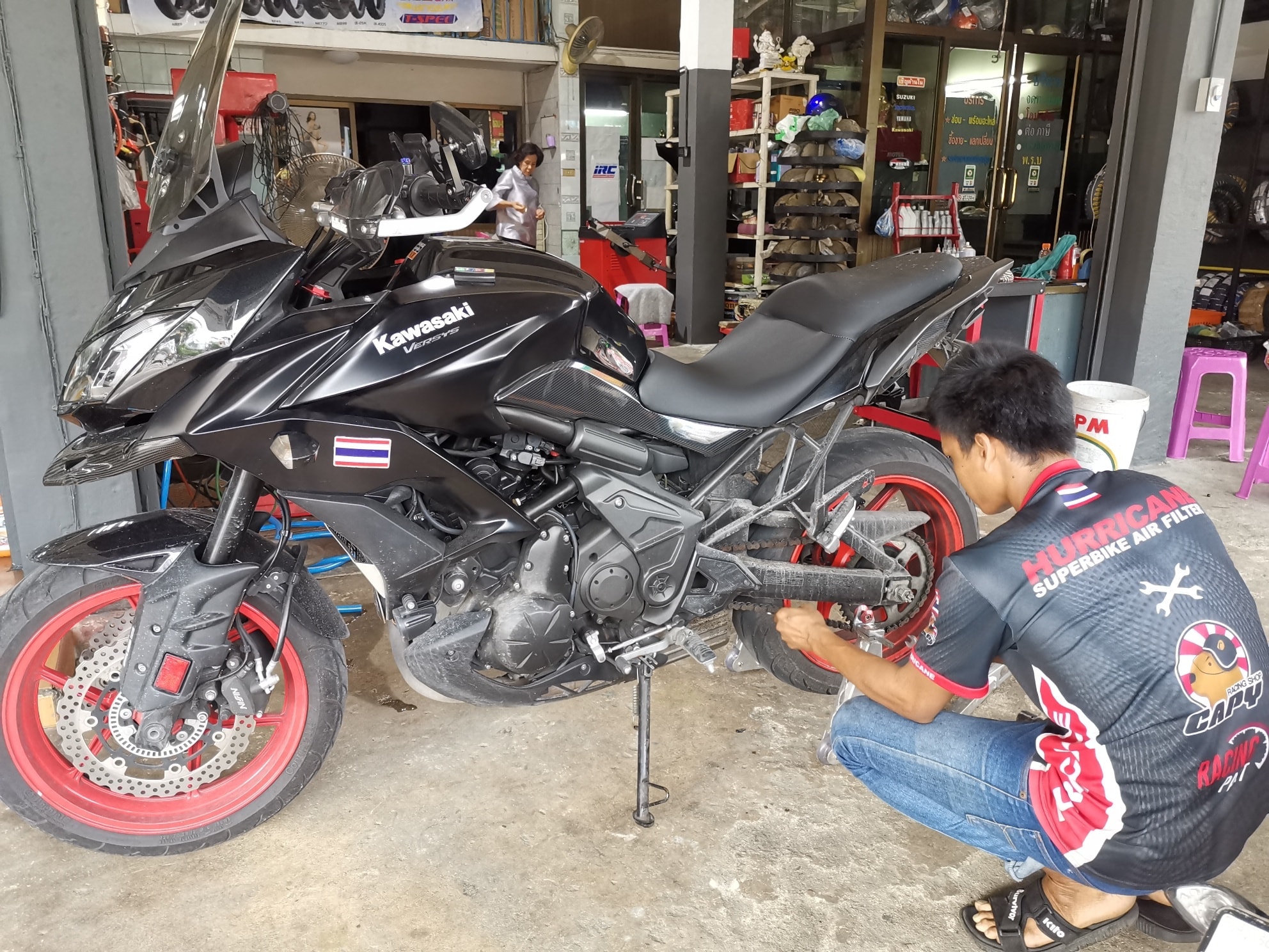 Versys650 เปลี่ยนสายแวคคั่ม... - Capy Racing Shop หมวกกันน็อค | Facebook