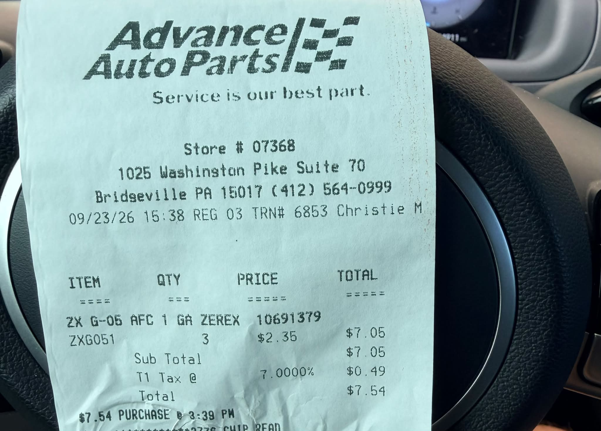 Zerex G-05 coolant on sale at Advance Auto Parts for $2.35 per gallon
