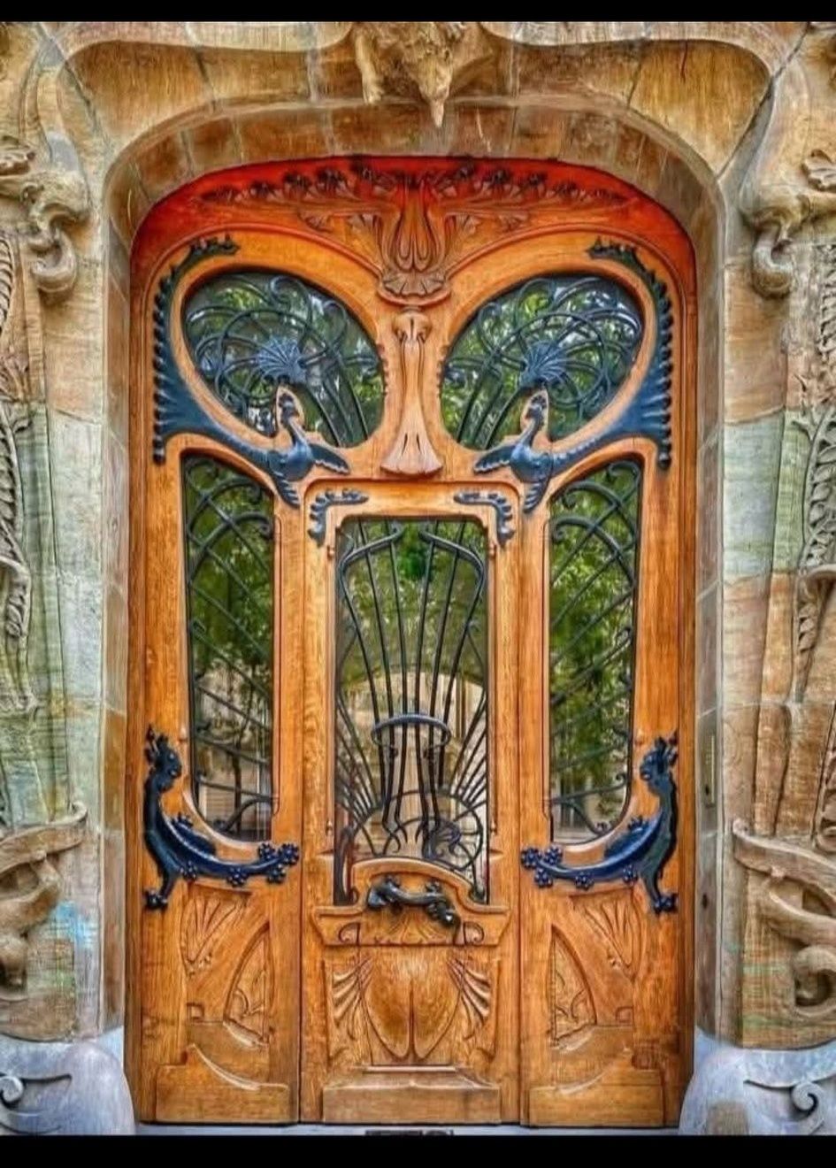 My Favourite door in Paris France. At 29 Avenue Rapp in the 7th