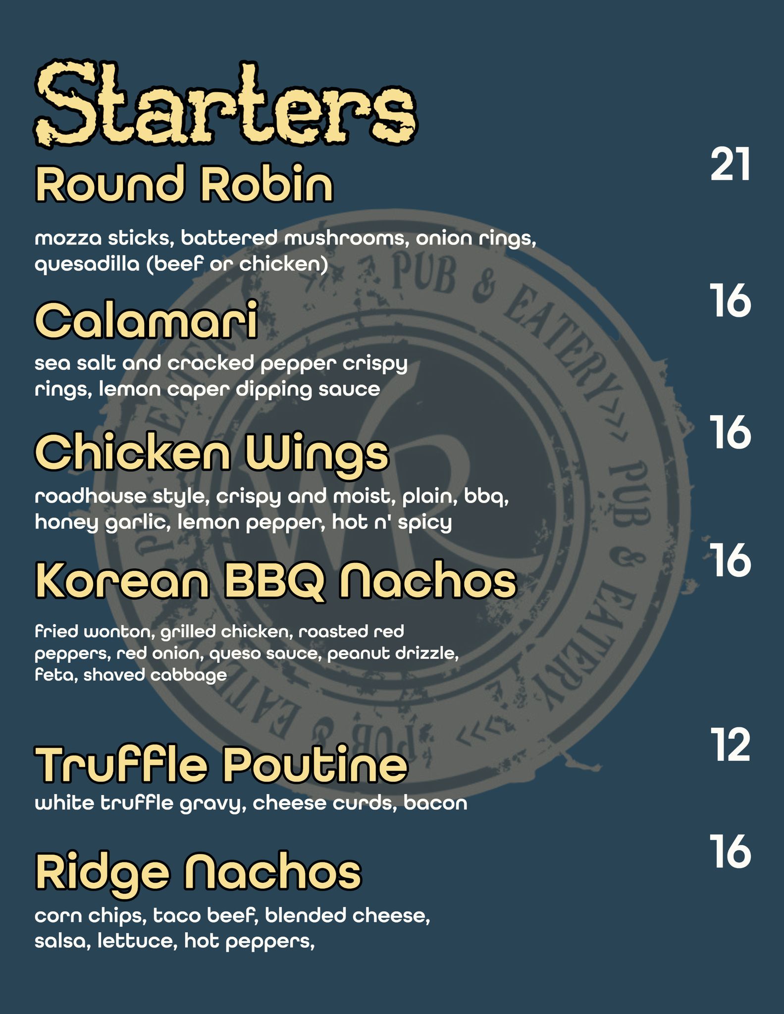 This is the NEW MENU 2022 if... - Willow Ridge Pub & Eatery
