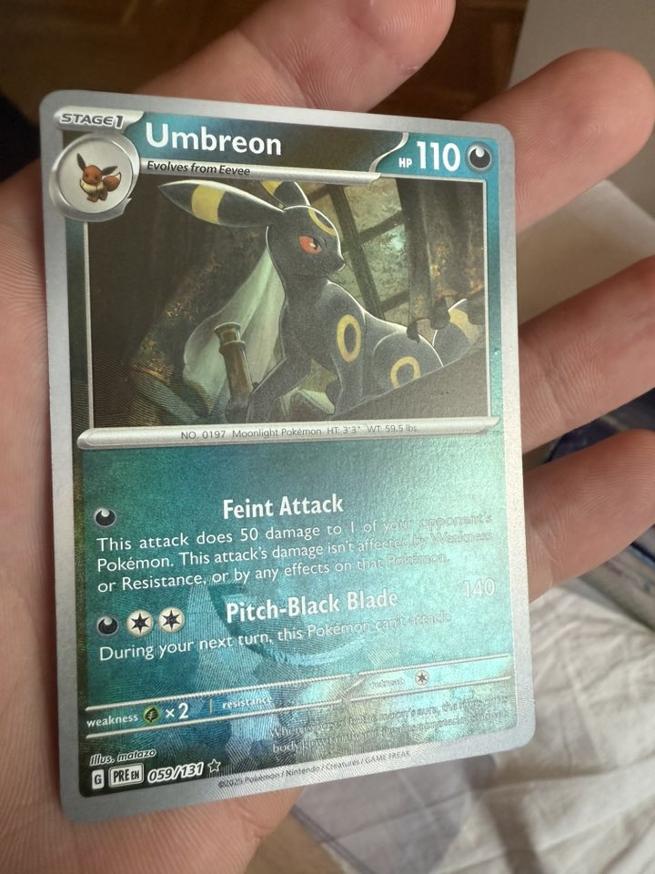 059 131 pokemon card Prismatic Evolutions Rare Umbreon #59 this piece serves as a premier focal point for any high Umbreon 2025 Scarlet & Violet: