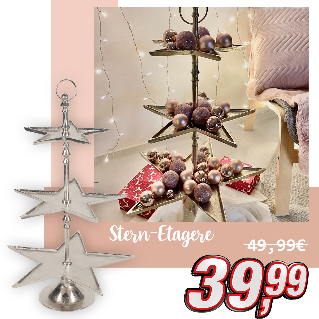 Unser Highlight exklusiv am Wochenende: Deko-Etagere zum Schnäppchen-Preis von 39.99€ 😍 Was denkt ihr