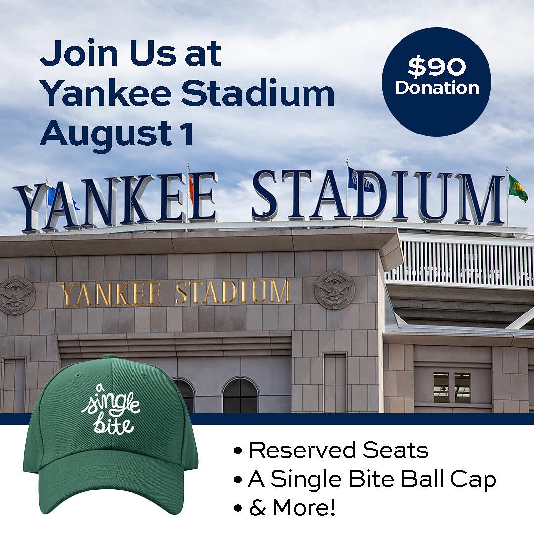 A Single - 🧢⚾️A Single Bite x New York Yankees Fundraiser⚾️🧢 Donate $90 ...