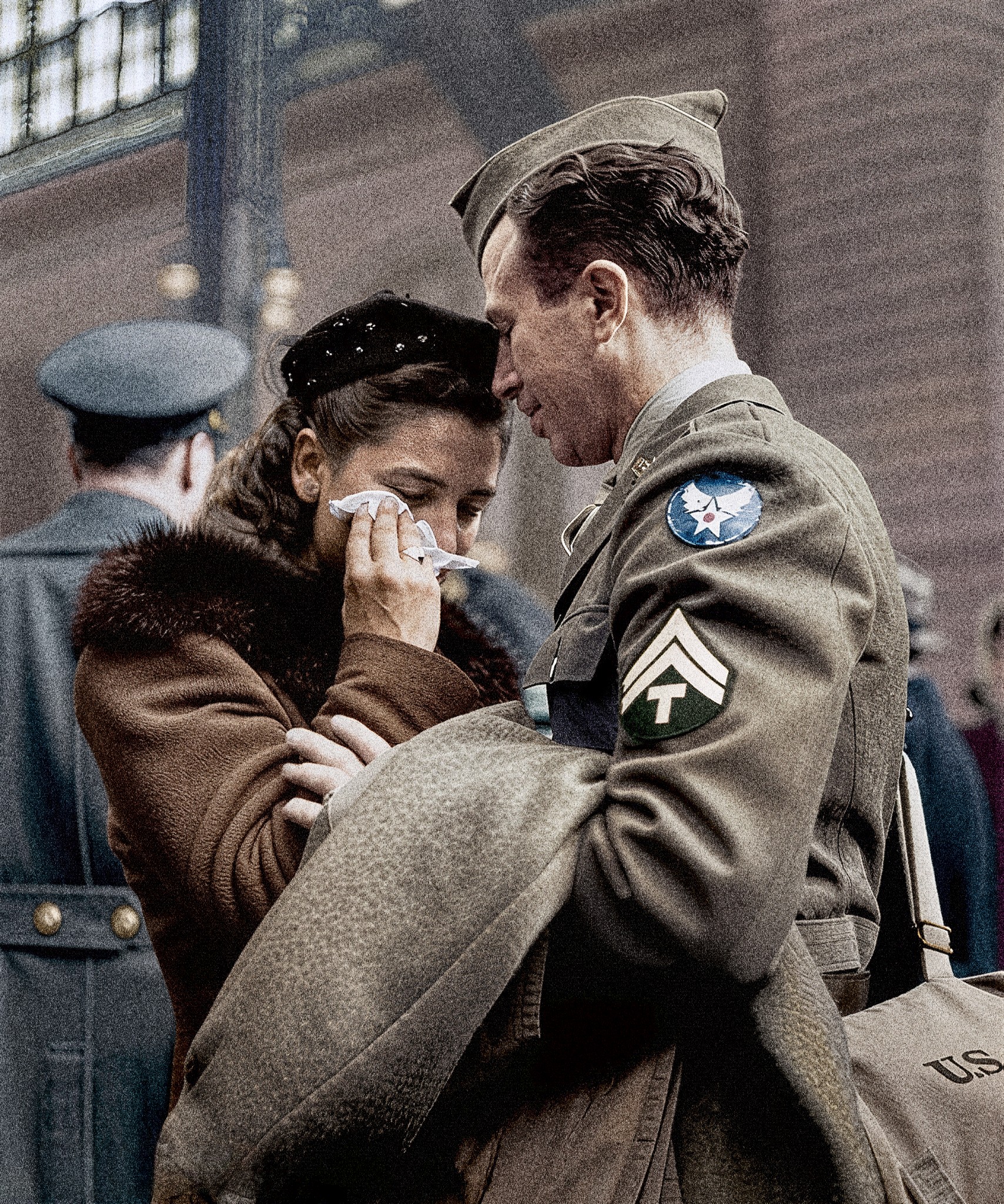 CH Inam - Departure of troops at Penn Station, New York, April 1943 ...