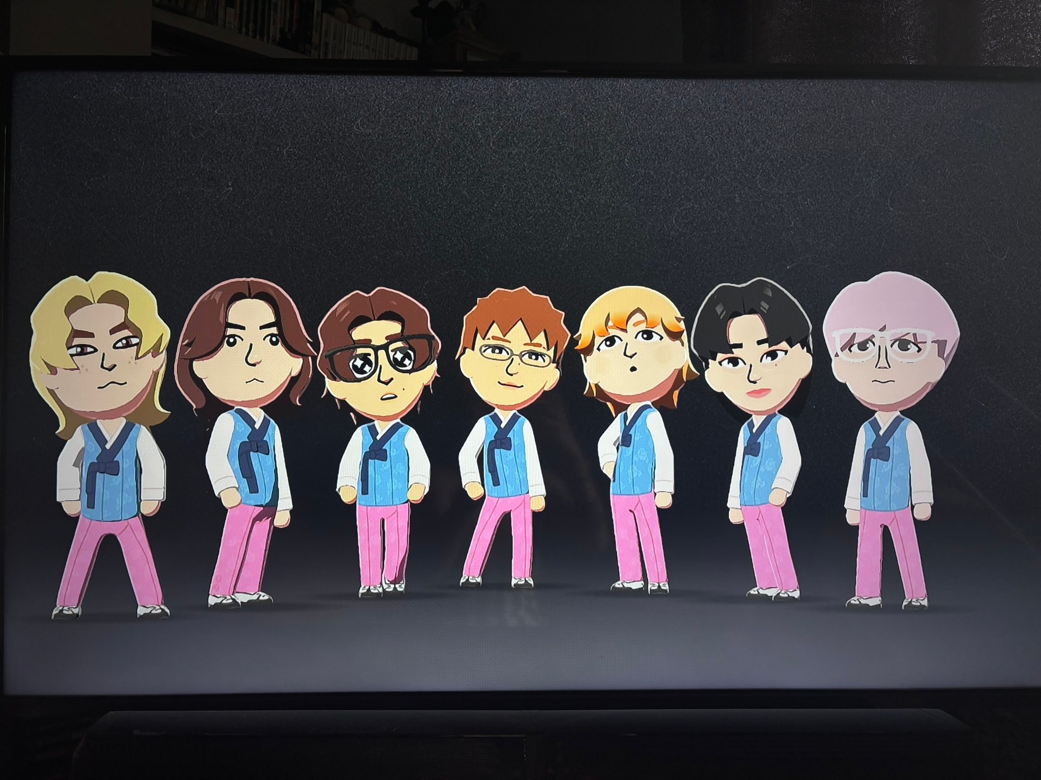 Kpop idol MIIs created by a Tomodachi Life fan