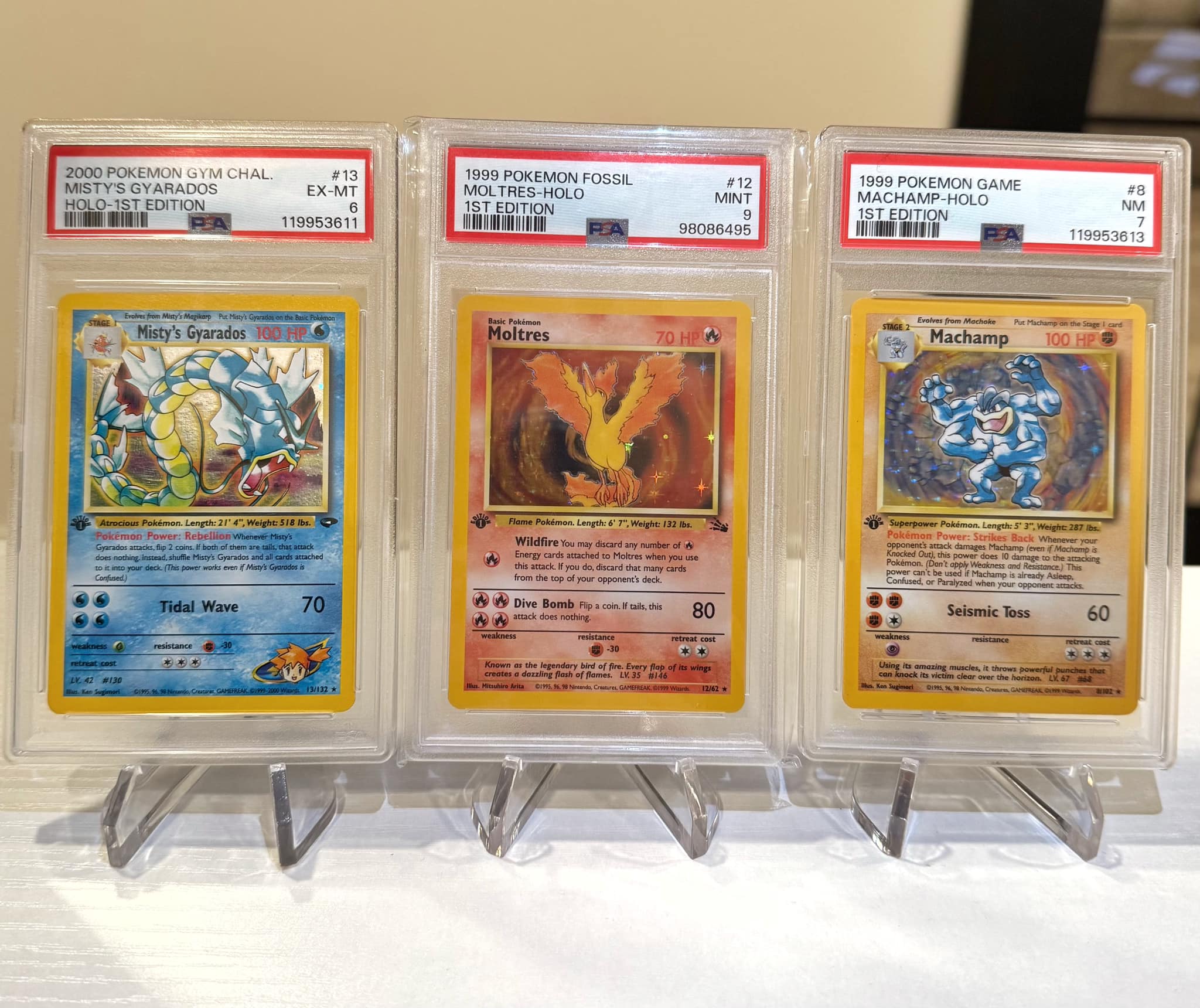first edition moltres card Pokemon Fossil Holo #12 CGC 7.5 (Mislabeled - Not 1st Edition) This power cant be used if Rockets Moltres is Asleep 1999 Nintendo Pokemon Fossil Moltres