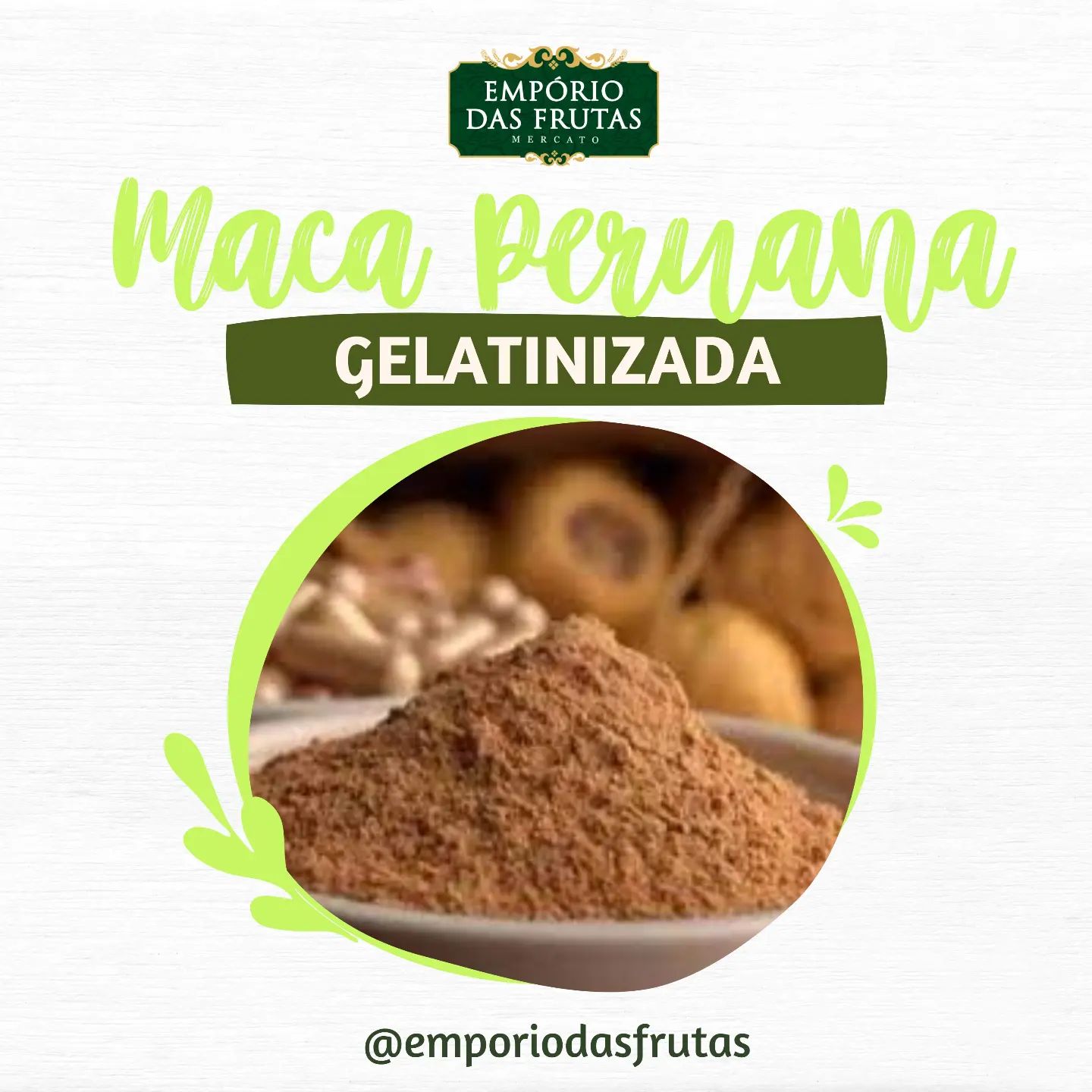 Empório das Frutas - O que é a maca peruana gelatinizada? É uma raíz ...