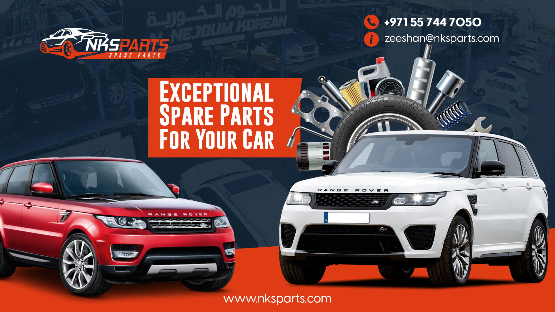 NKS Range Rover Used Spare Parts | Sharjah