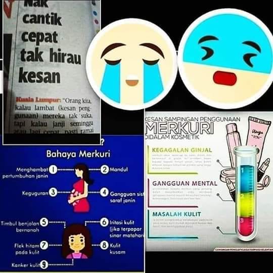Nor Azuwaniza Mohd Nor Mary Kay Ind Beauty Consultant Jangan Ambil Remeh Tentang Produk Kosmetik Bermerkuri Dan Beracun Apa Yg Pasti Ia Beri Kesan Buruk Pada Kulit Anda 1 Memperlambatkan Pertumbuhan