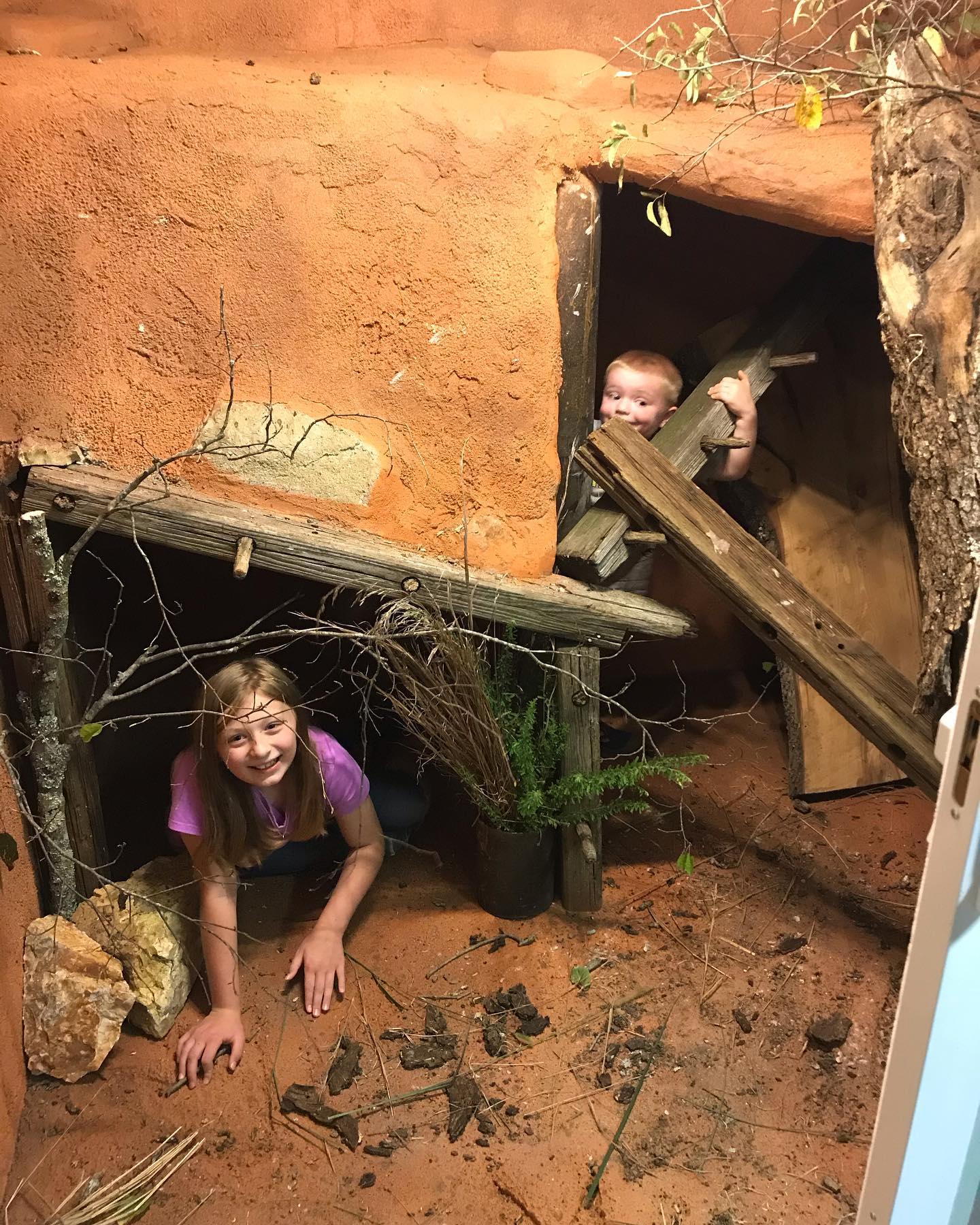 Toad Ranch - The kiddos exploring Toad Ranch’s new mine...