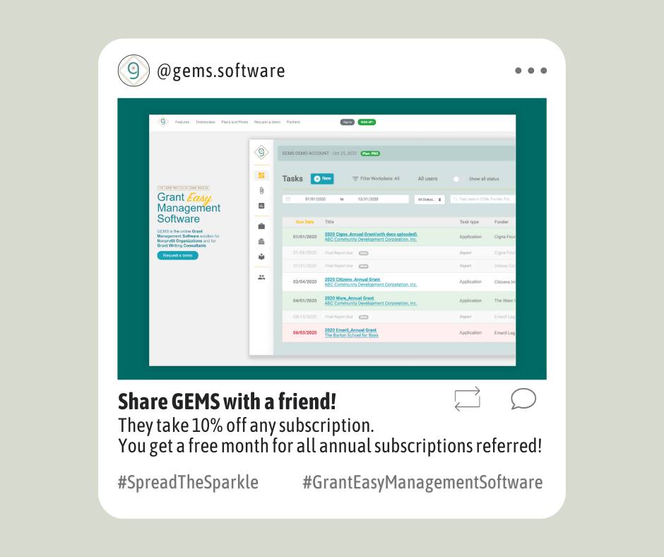 GEMS - Grant Easy Management Software