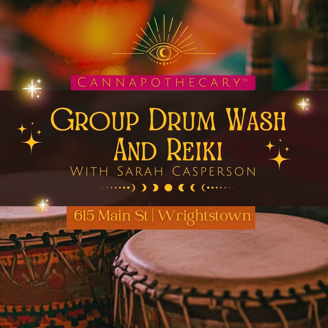 Group Drum Wash and Reiki with Sarah Casperson