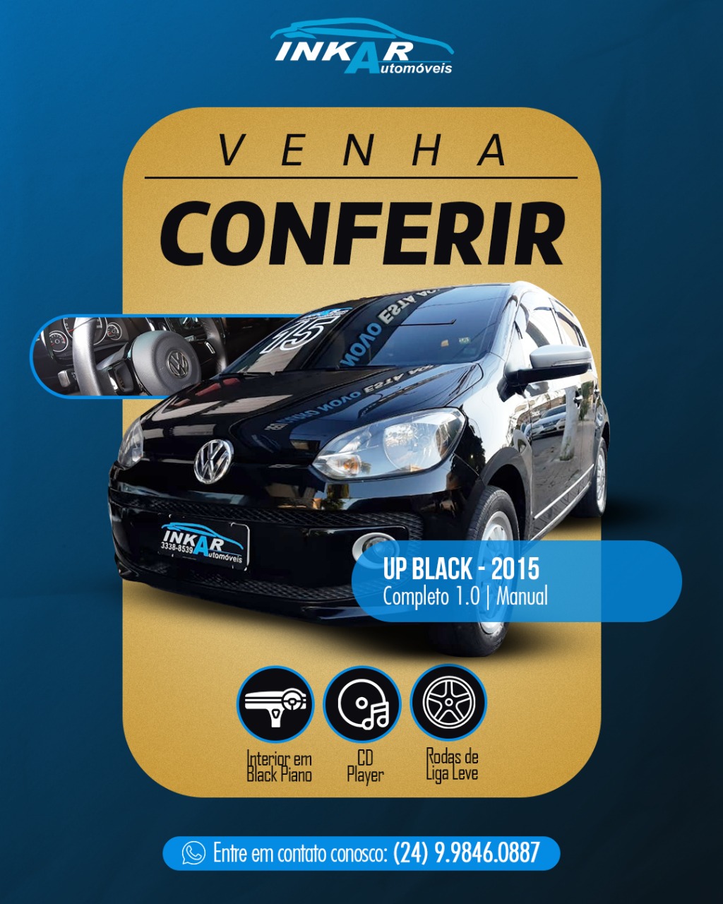 🚗 UP BLACK 1.0 📅 2015 💰... - Inkar Automóveis | Facebook