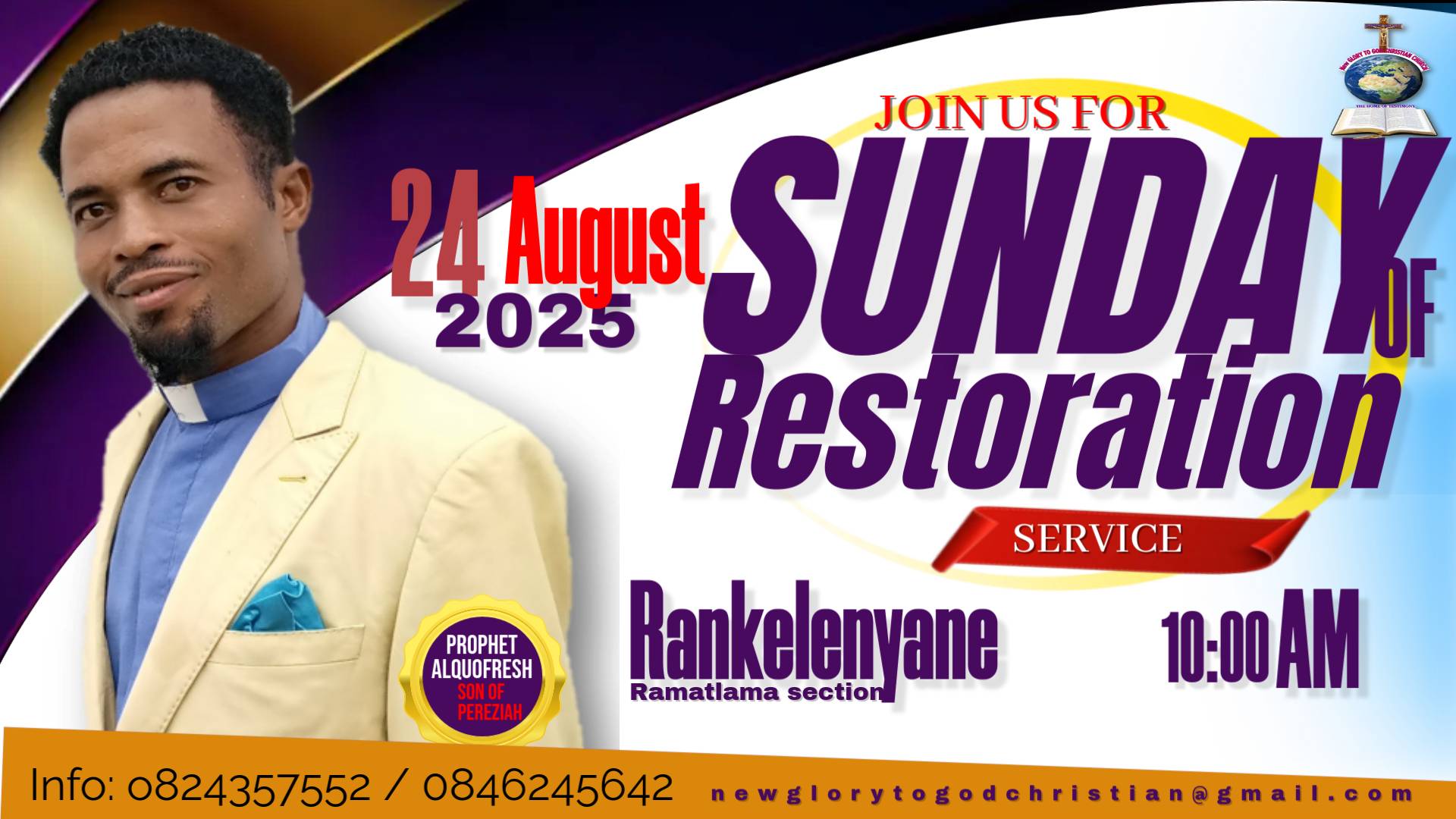 New GLORY to GOD Christian Church | Rustenburg