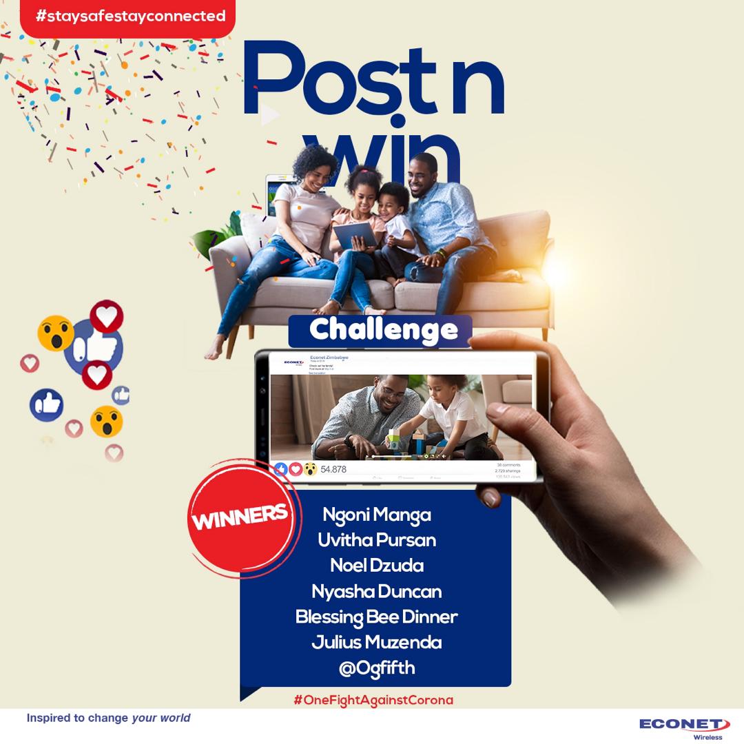 Econet Zimbabwe - 🥳 Congratulations to our Post n Win...