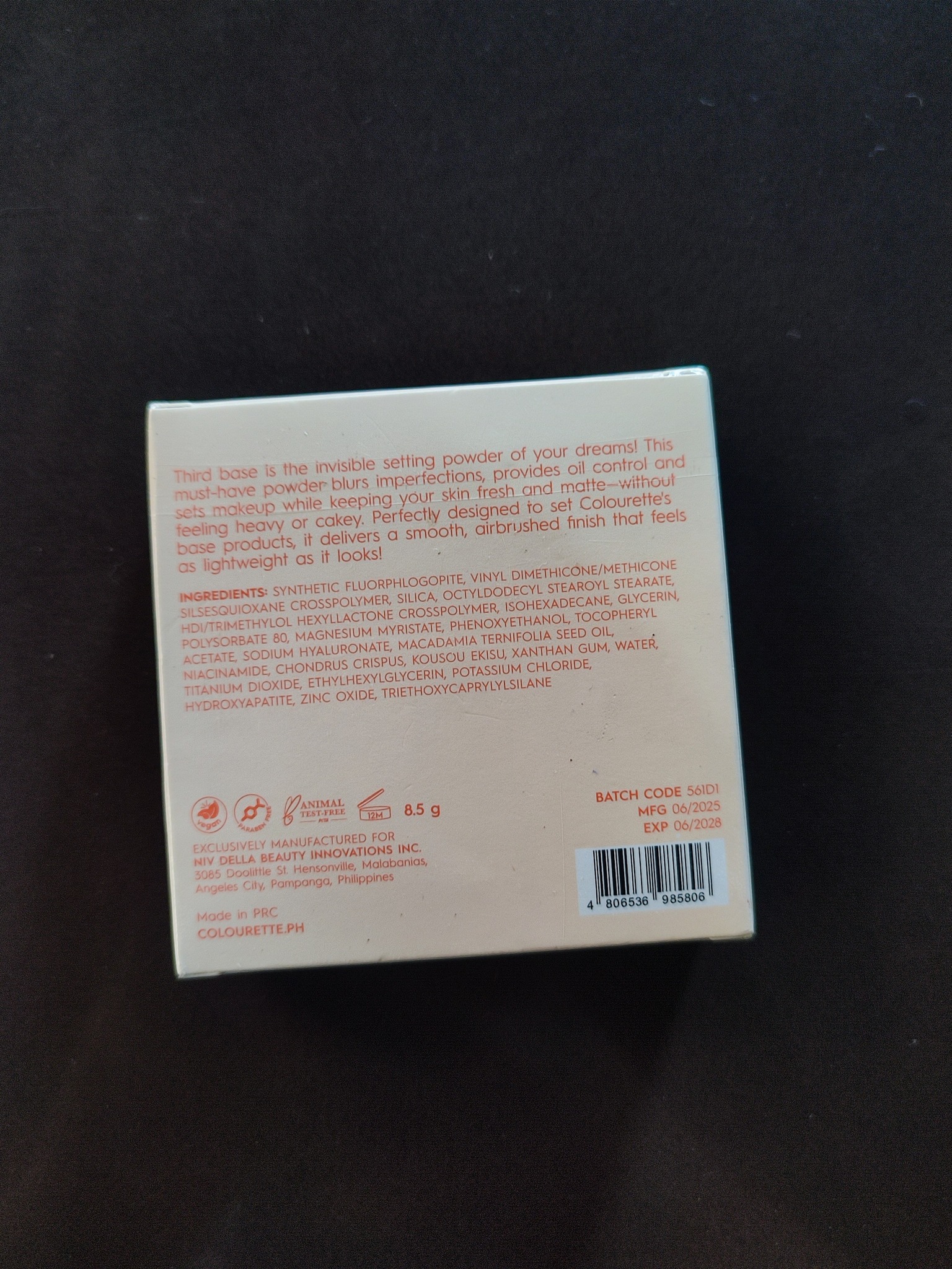 Pamaldan | FOR SALE: COLOURETTE Third Base invisible setting powder ...