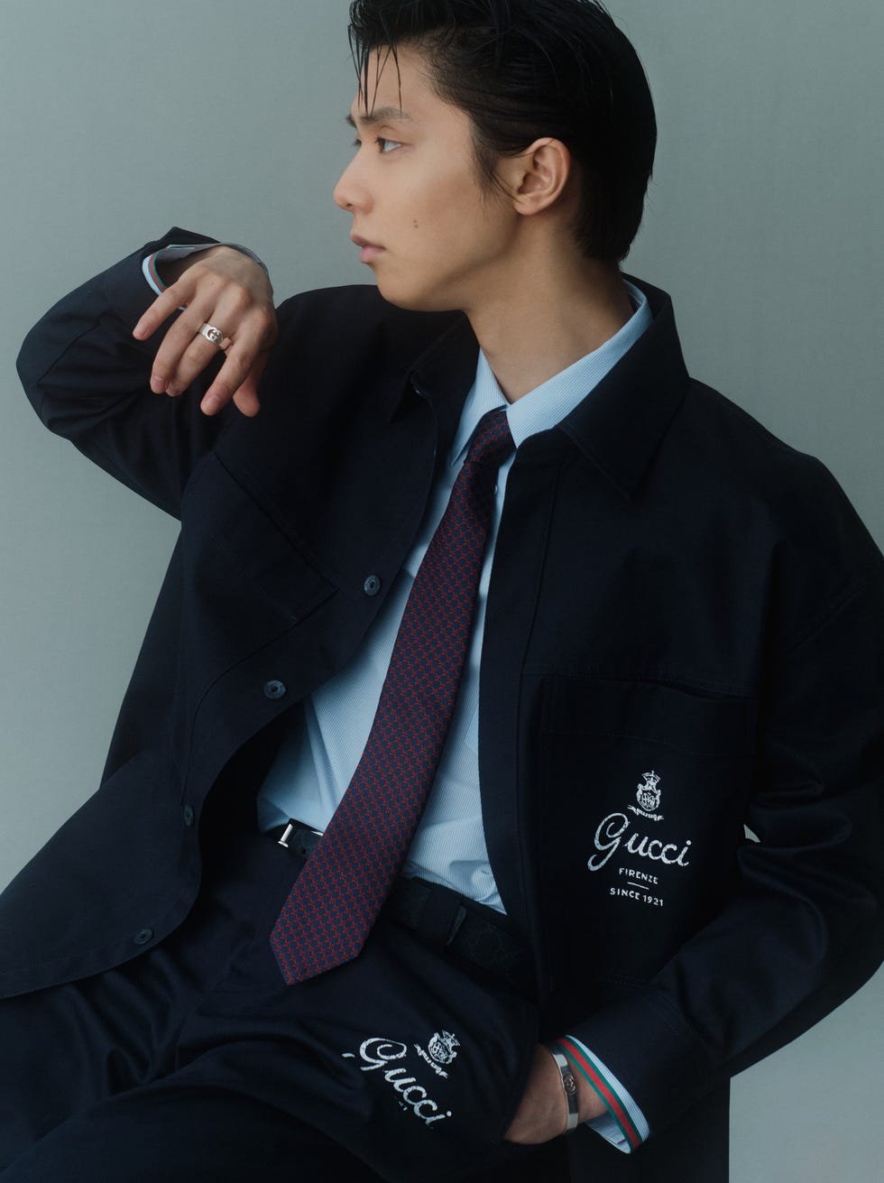 Yuzuru Hanyu featured in Harper's Bazaar JP with Gucci