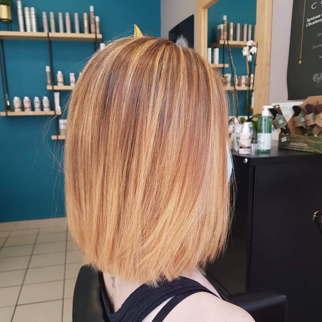 Balayage Cuivré Sur Cheveux Blonds