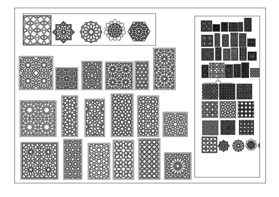 CNC Design Hub - 40 types of Islamic pattern design...