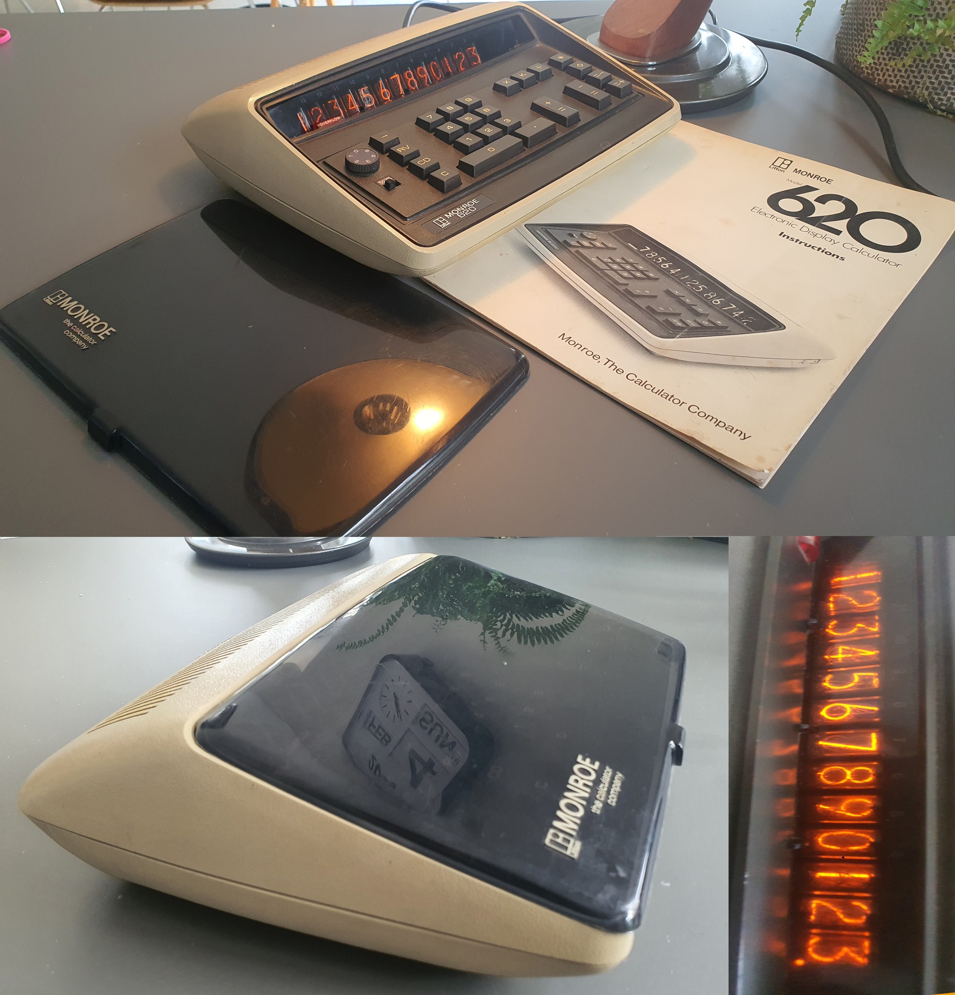 My 1971 Nixie tubed Monroe 620 calculator. Groovy!