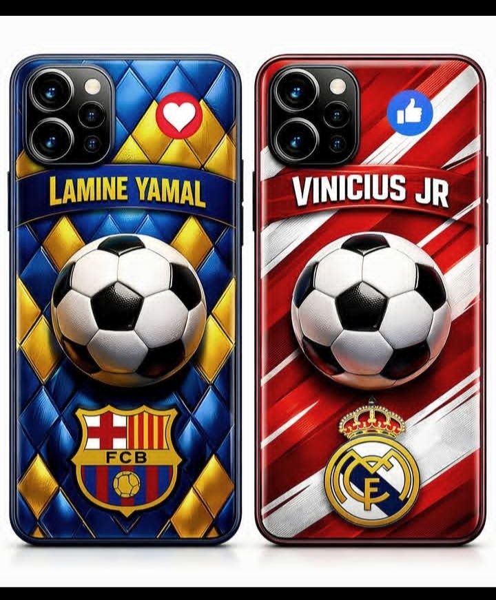 FC Barcelona and Real Madrid phone cases