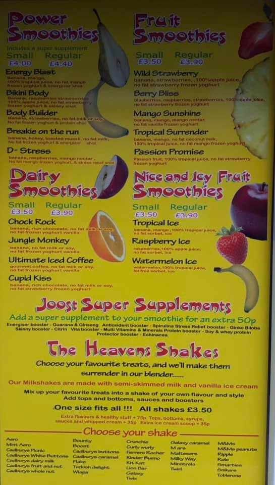 Our new updated & upgraded Menu!... - GetJoost Smoothie Bar