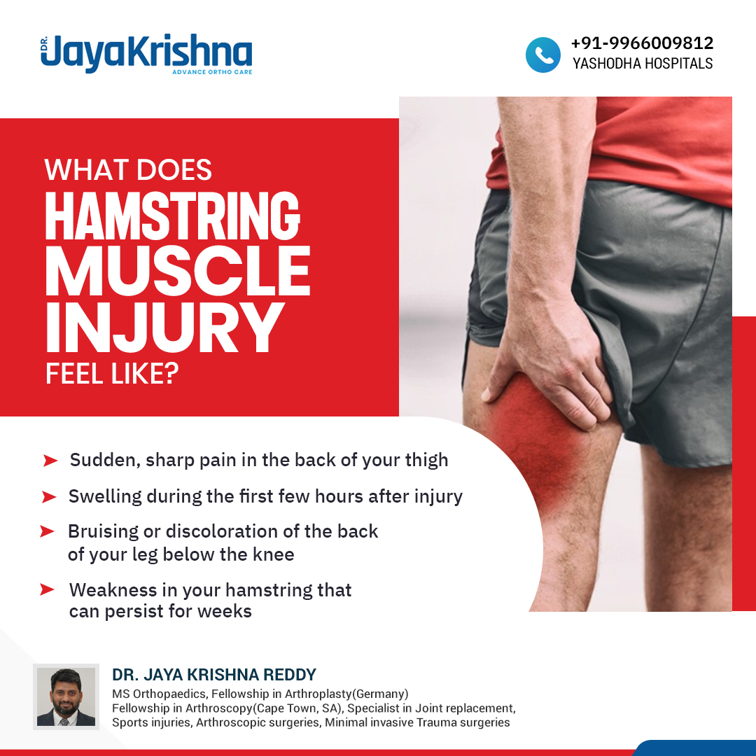 Hamstring muscle injuries or... - Dr.Jaya Krishna Reddy T
