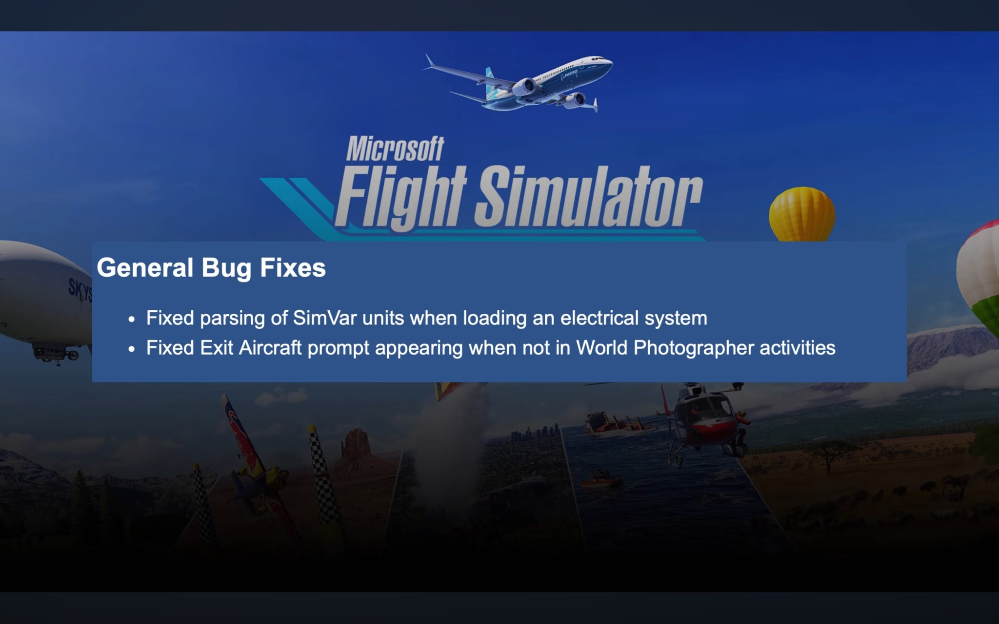 I'm glad they got rid of Exit Aircraft keybind prompt within two days ...
