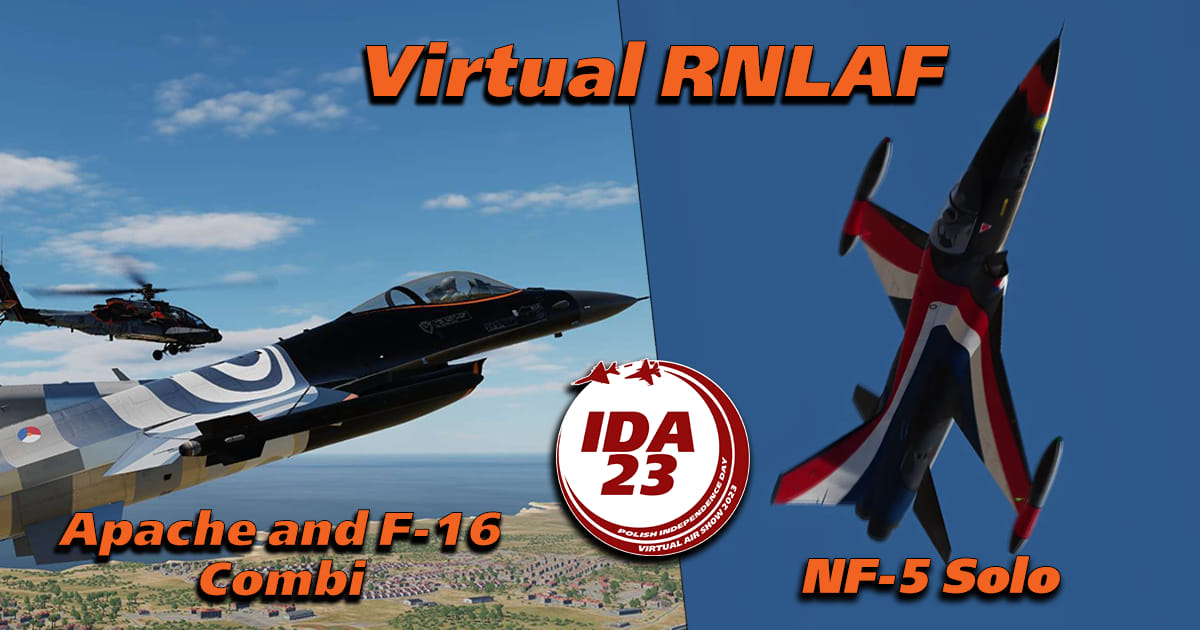 Virtual RNLAF Apache & F16 Combi Display