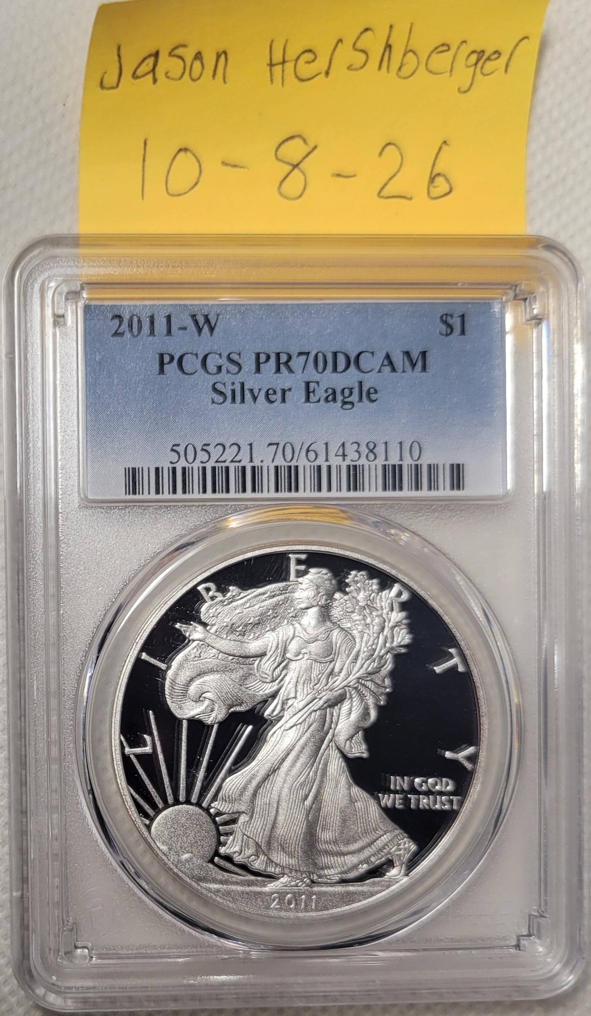 2011-W Silver Eagle PCGS PR70DCAM Auction for $70