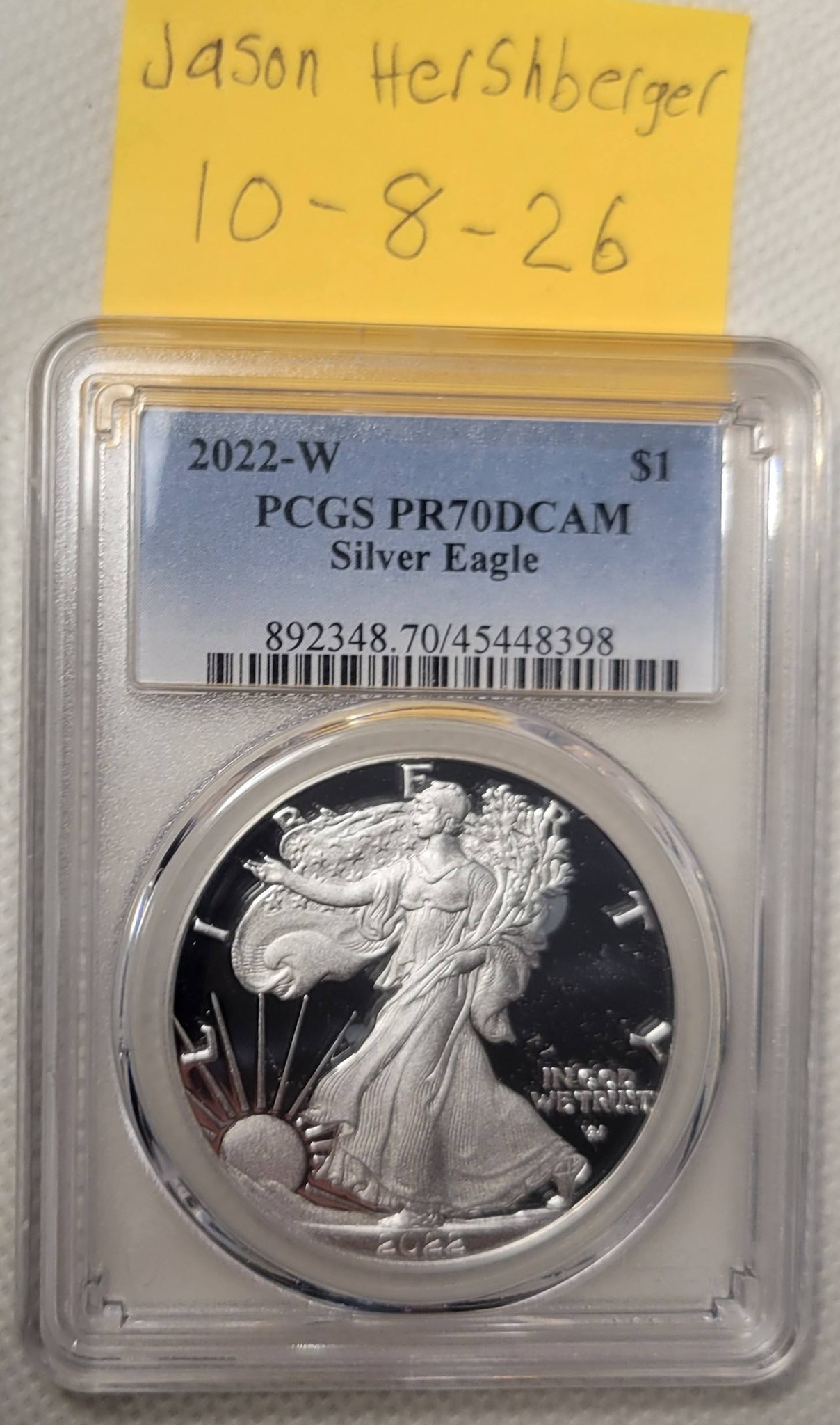 2022-W Silver Eagle PCGS PR70DCAM Auction for $1 Starting Bid