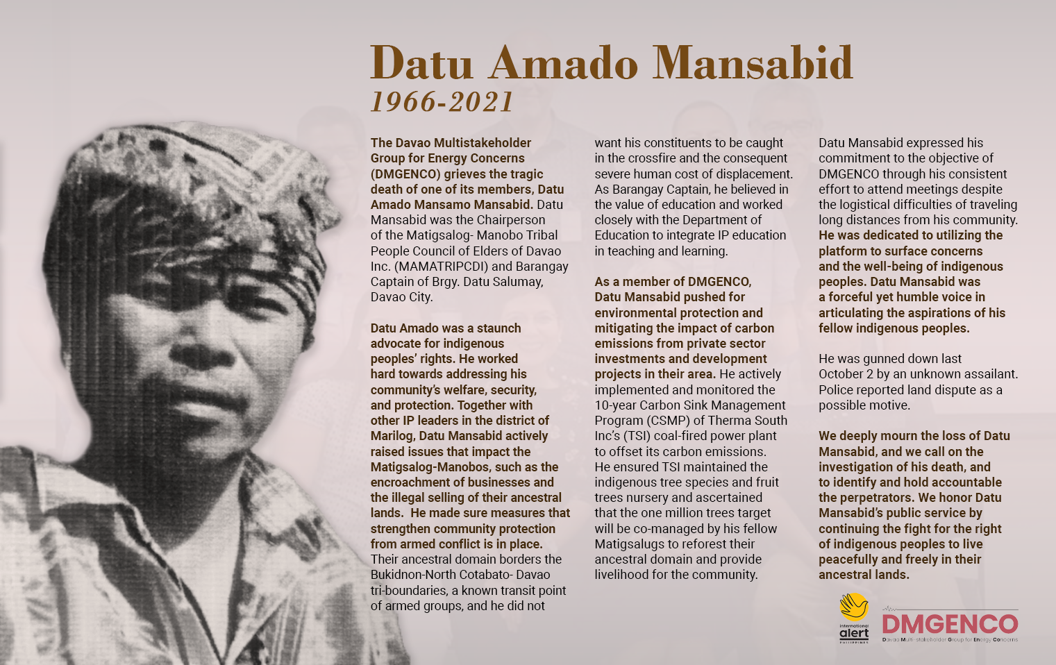The Davao Multistakeholder Group... - Climate Conflict Action | Facebook