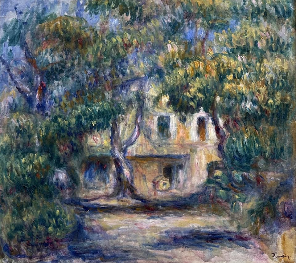 Tableau Toile « La Maison De La Poste à Cagnes » De Renoir - Prêt à Accrocher - Neuf