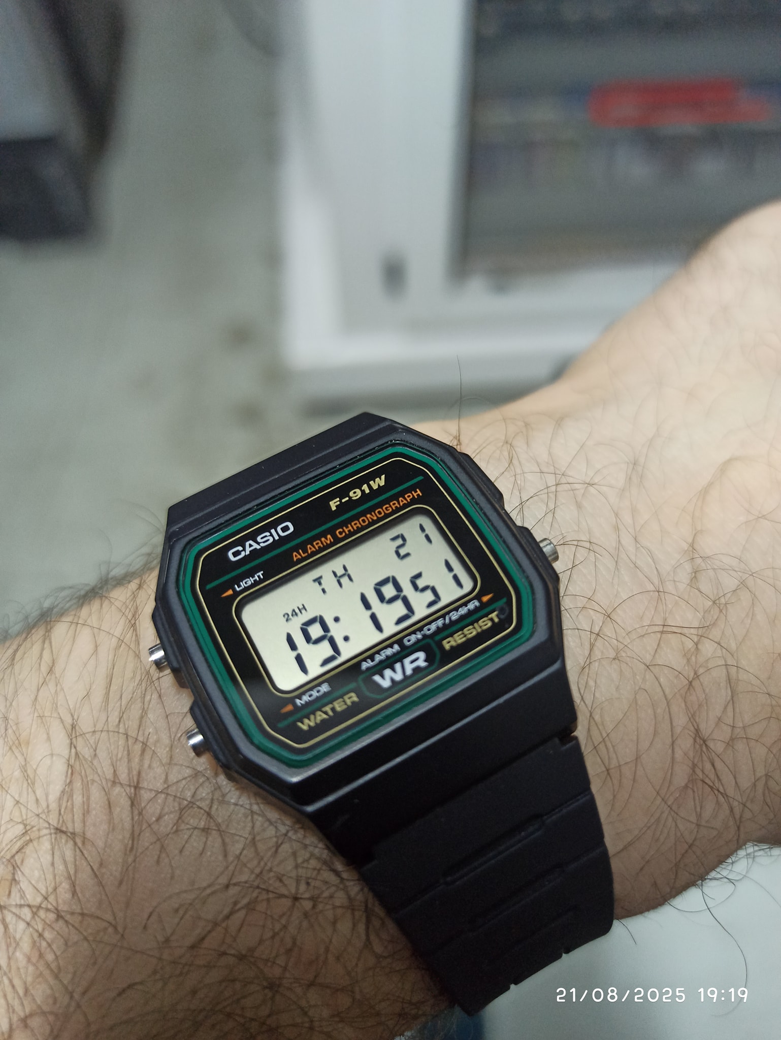 emerald green?✓ F-91W PH CASIO CASIO 19: 2 1 LIGHT TH 1951 19 