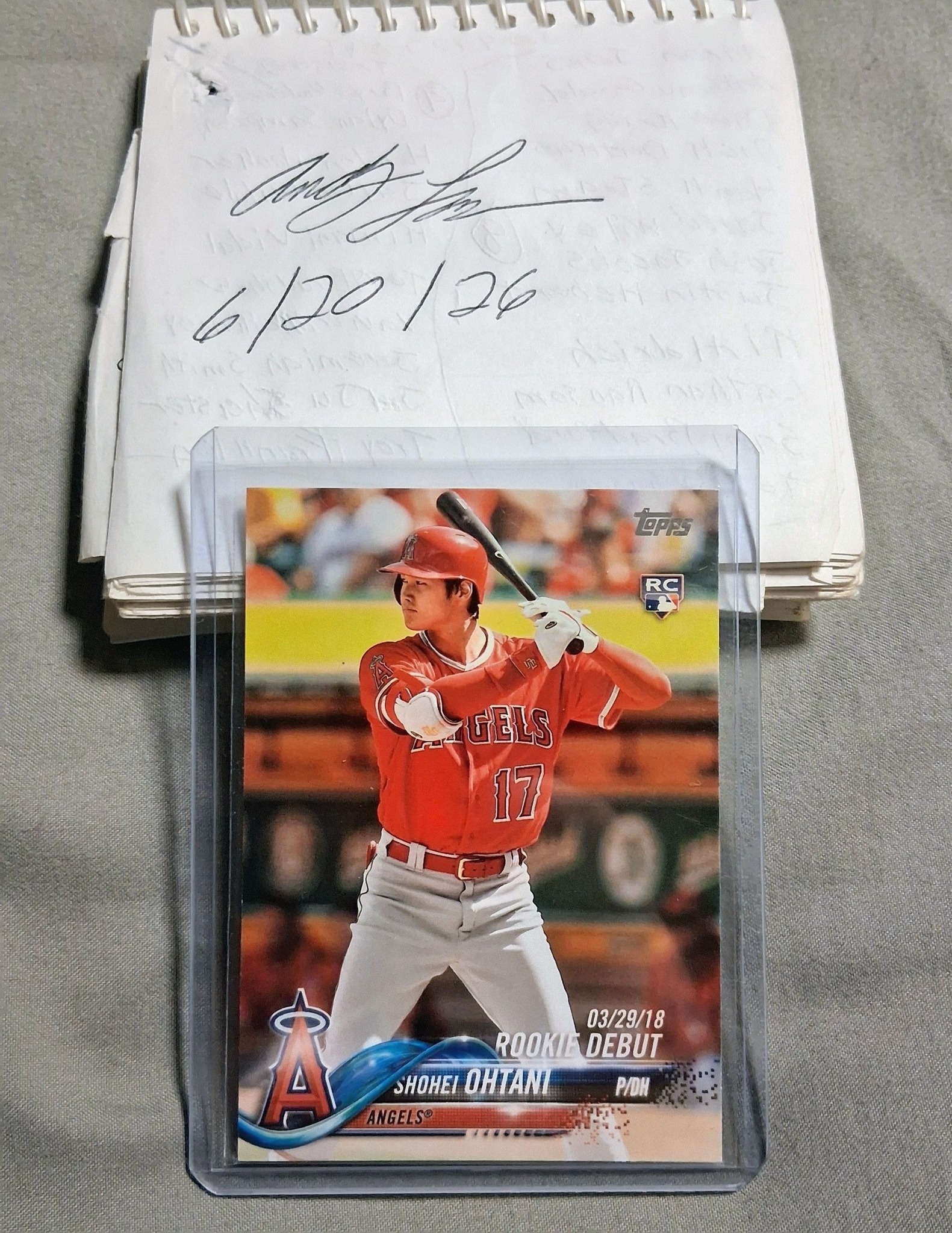 2018 topps update Shohei Ohtani rookie debut RC $125 ***SOLD***