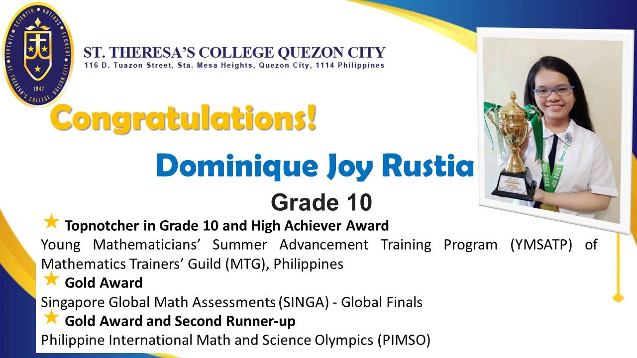 Another Theresian... - St. Theresa's College Quezon City | Facebook
