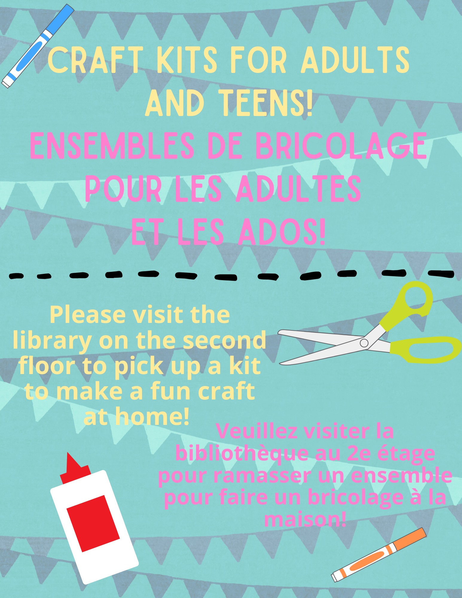 New at your library: Craft kits... - Biblio Moncton Library