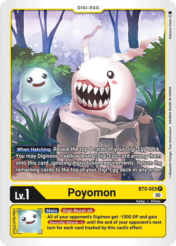 digimon card battle digi eggs Tsumemon [BT5-005] [Battle of Omni Pre-Release Promos] Should level 1 digi-eggs be