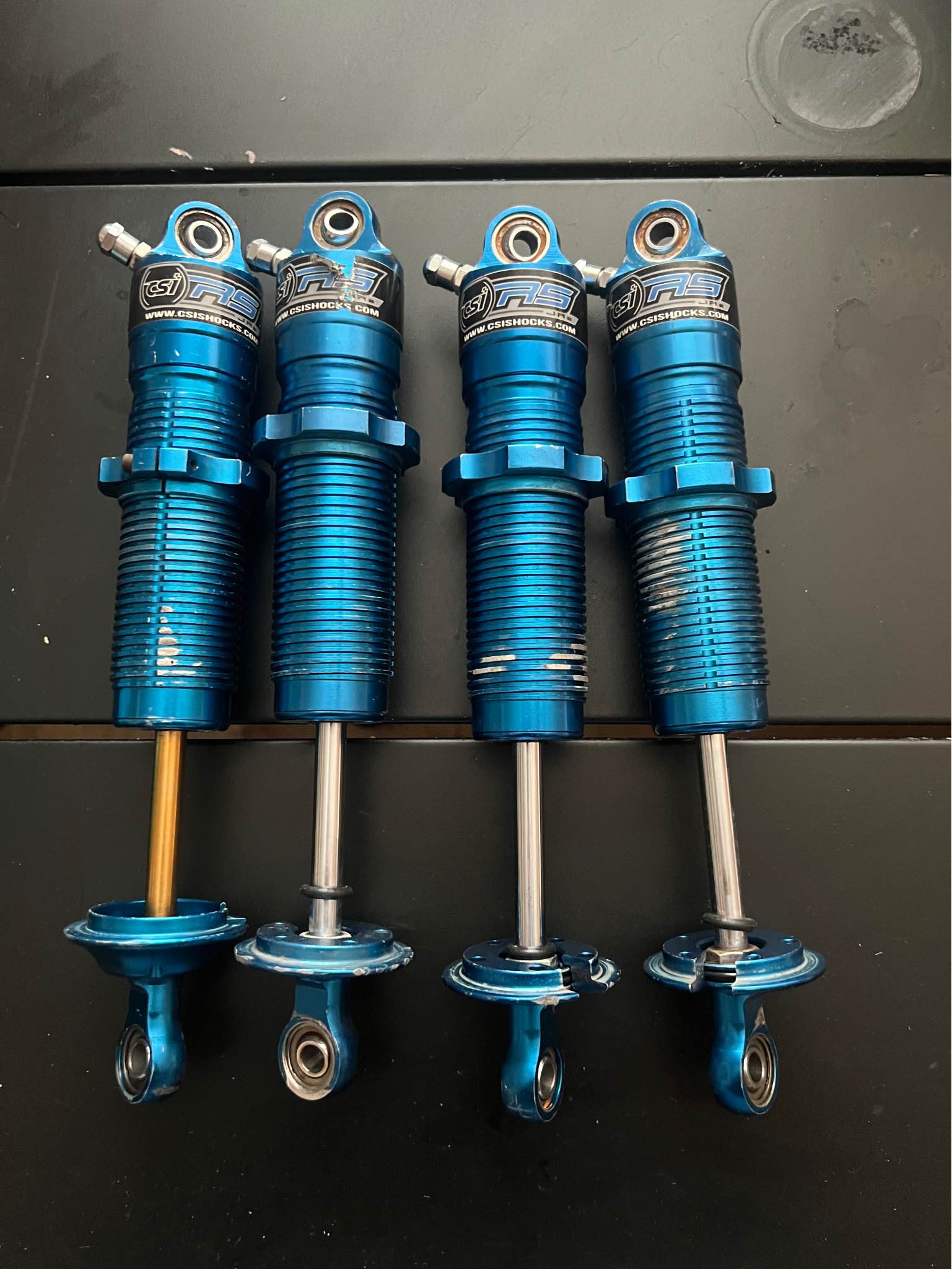 CSI/afco shocks. Originally afco shocks and sent to CSI for rebuilding