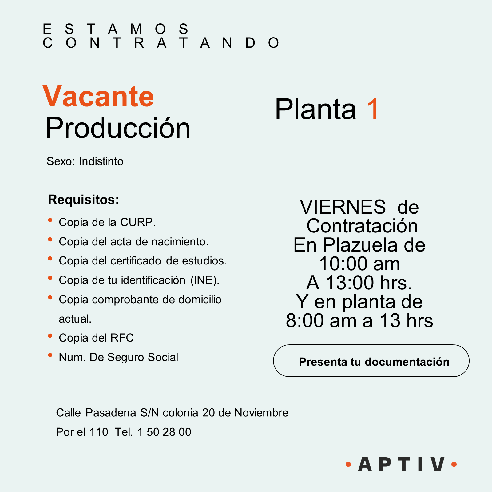 ¡Estamos contratando! VIERNES de... - Versigent - Durango 1 | Facebook