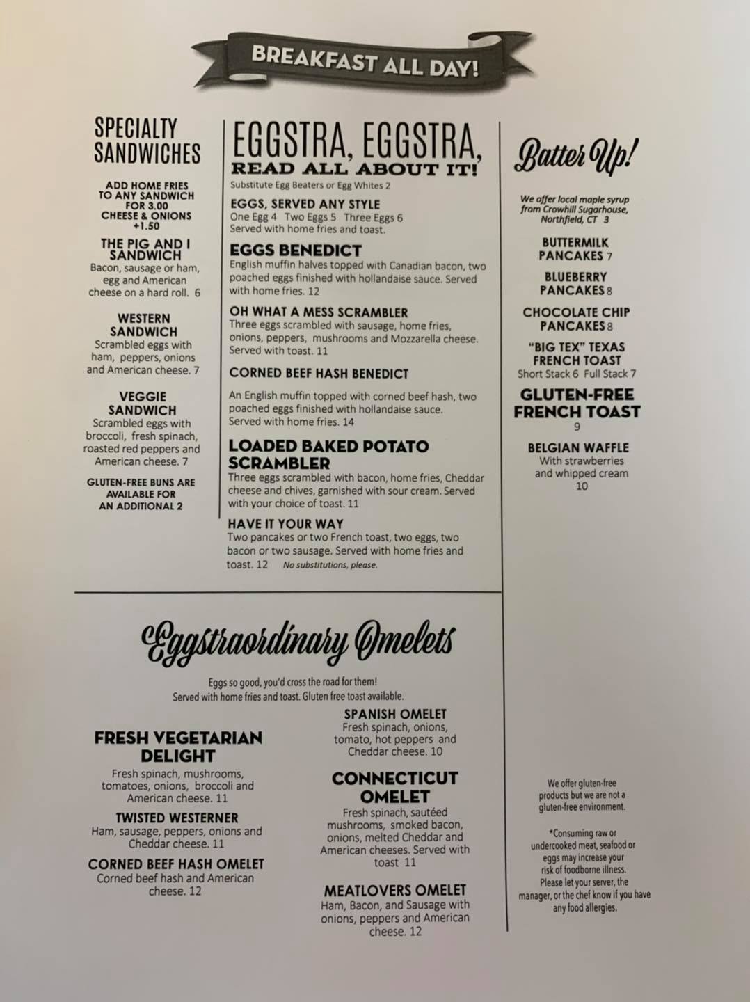 Updated menu or visit us online for... - ROZZI'S RESTAURANT | Facebook