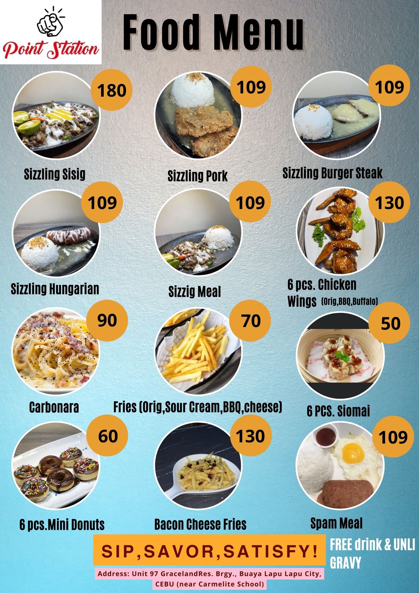 Point Station - NEW MENU 🔥 For just 109 pesos, enjoy...
