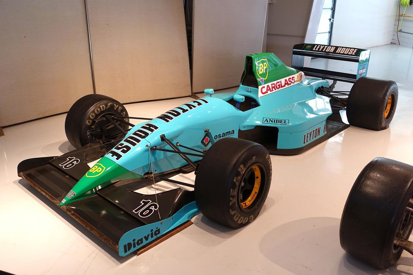 Leyton House's iconic aqua blue livery in motorsport