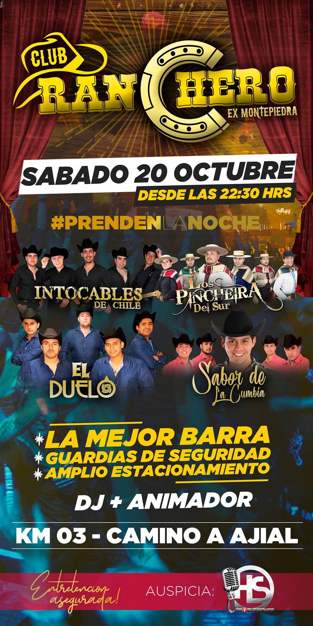 Club - 💥💥SÁBADO 20 DE OCTUBRE💥💥 Se presentan en Club Ranchero🤠 los ...