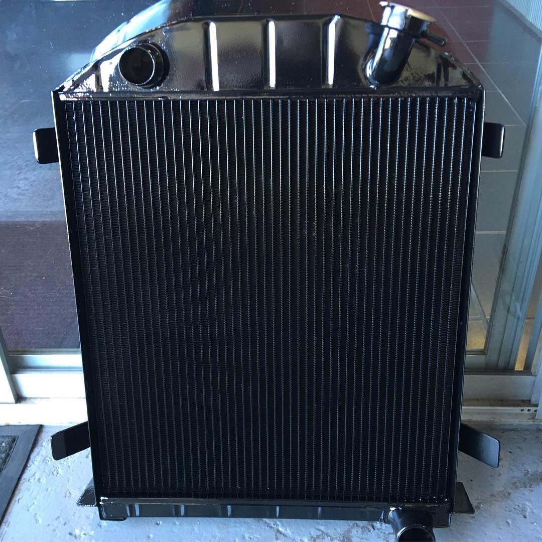 Before and after of a 1928 Ford... - Red Devil Radiators