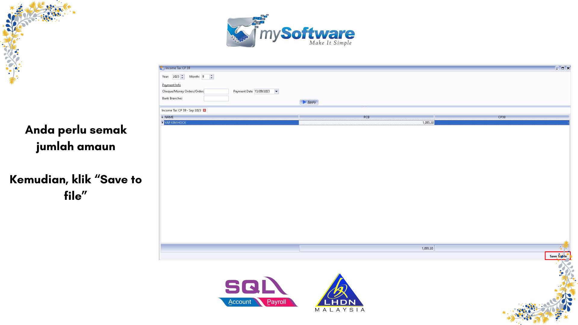 SQL My Software - Business Sistem | Relau