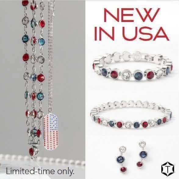 Sterling Silver USA Flag Dangle Bead - Patriotic Ribbon Charm With Red, Blue, White Enamel, For European Bracelets
