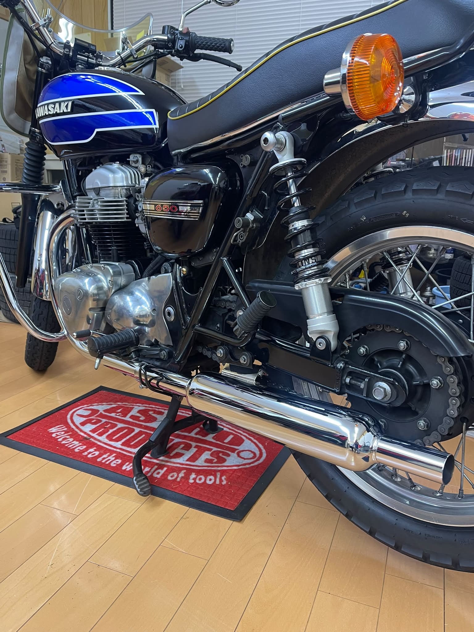 エストレヤ大和ステンレス、ロングキャブトンマフラーのサウンド依頼を