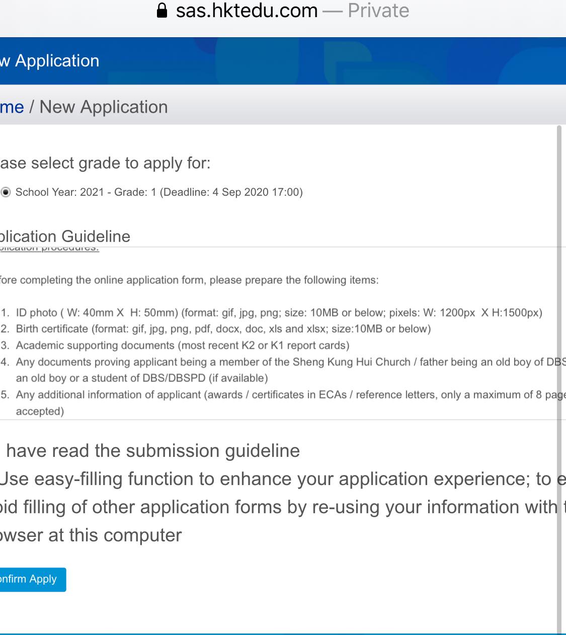 名幼生存之道 - DBSPD 拔萃男書院附屬小學 - 小一入學申請 📍 現已開始，截止交表時間: 2020年 9月... | Facebook