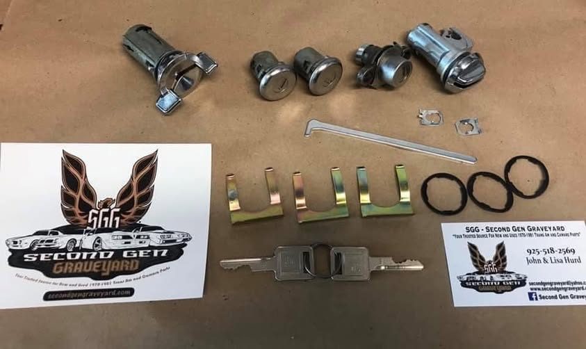 Ignition, Door, Trunk & Glovebox Lock Set For 1970-73 Chevy Camaro (Long Doors) – PY131S